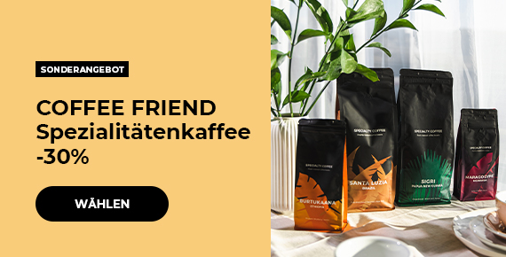 COFFEE FRIEND Spezialitätenkaffee -30%