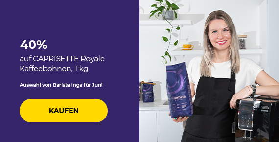 40% auf CAPRISETTE Royale Kaffeebohnen, 1 kg