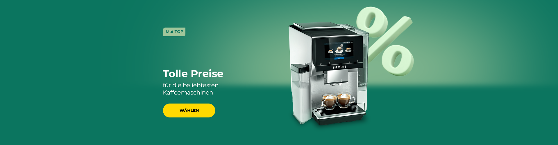 Tolle Preise für die beliebtesten Kaffeemaschinen