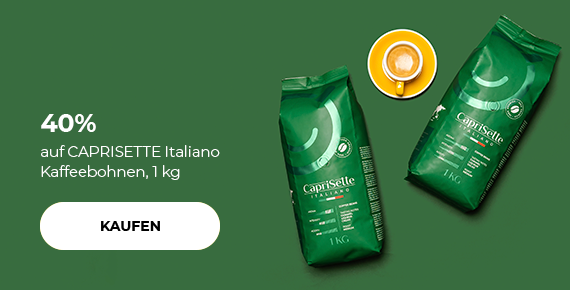 -40% auf CAPRISETTE Italiano Kaffeebohnen, 1 kg